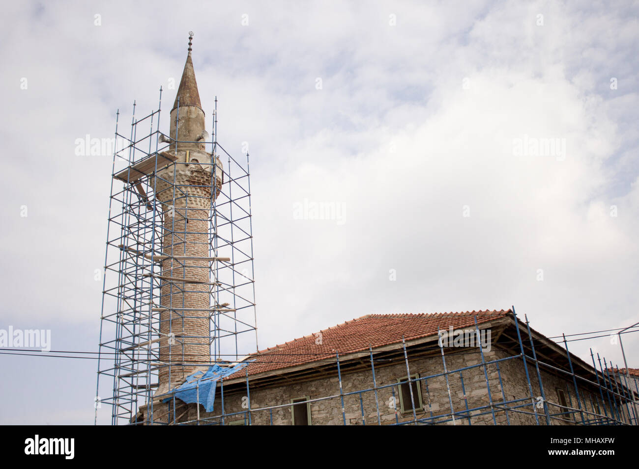 restoration of an old mosque Stock Photo