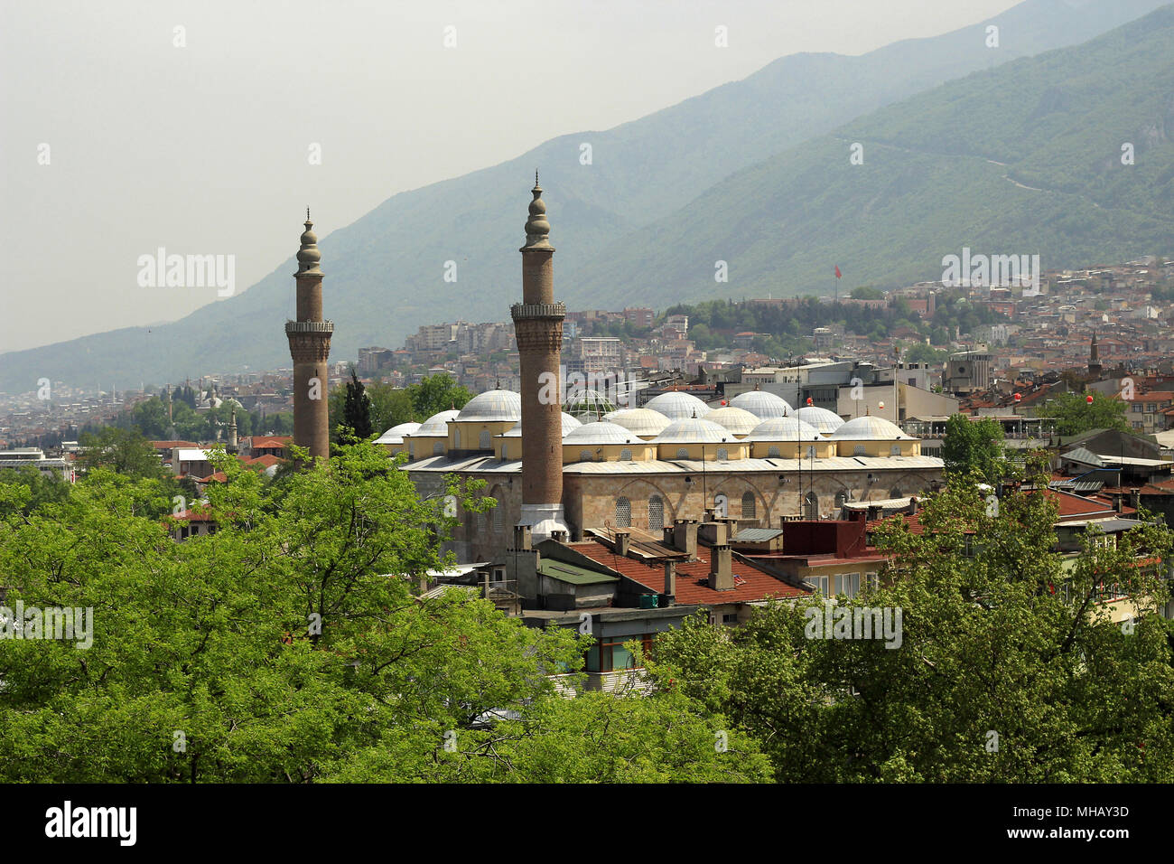 best view of Ulucami from tophane Stock Photo