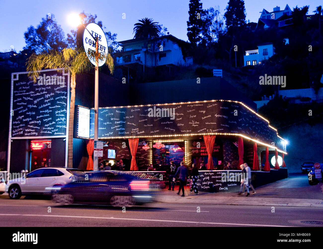 The Comedy Store (once Ciro's Nightclub) on the Sunset Strip in West Hollywood, Los Angeles, CA Stock Photo
