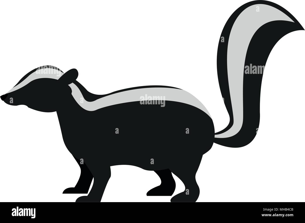 Skunk drawing Stock Vector Images - Page 2 - Alamy