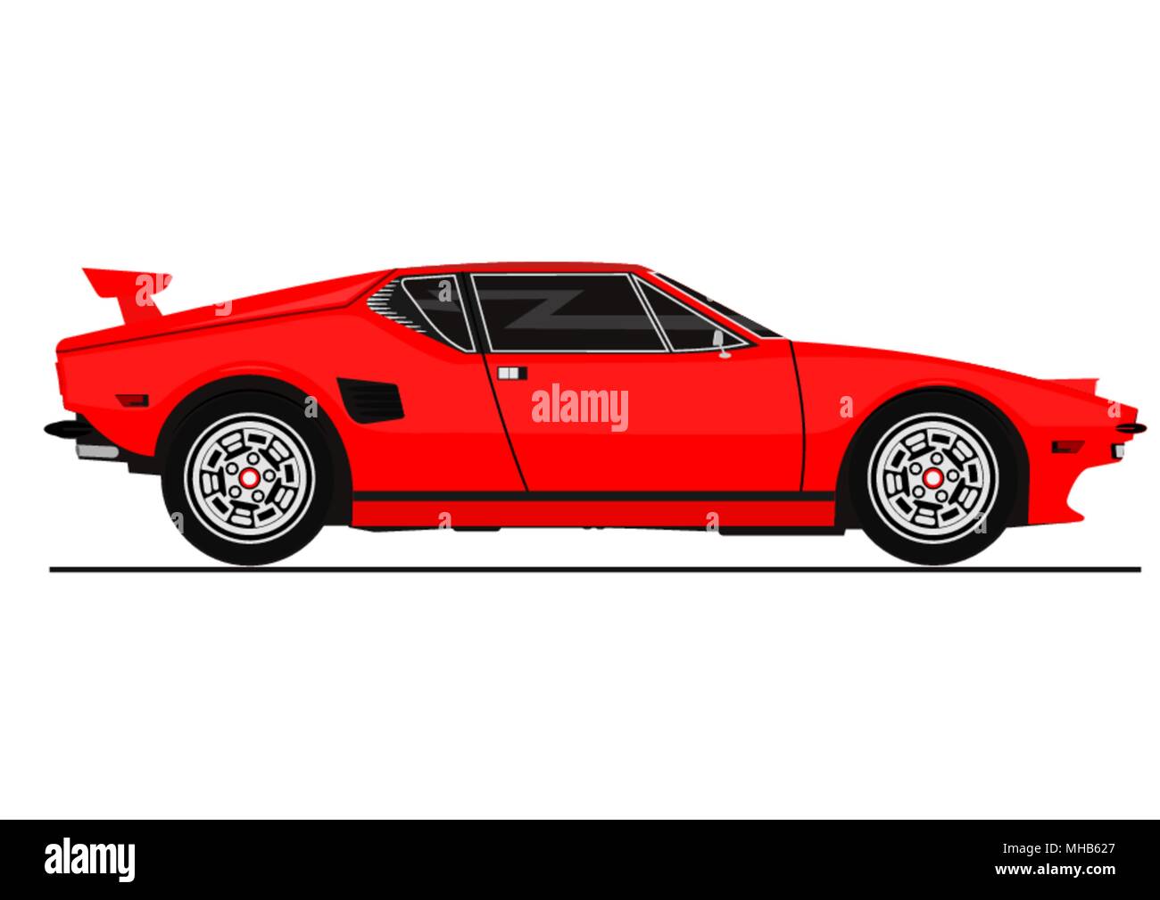 picture Sports Car Side View Vector alamy
