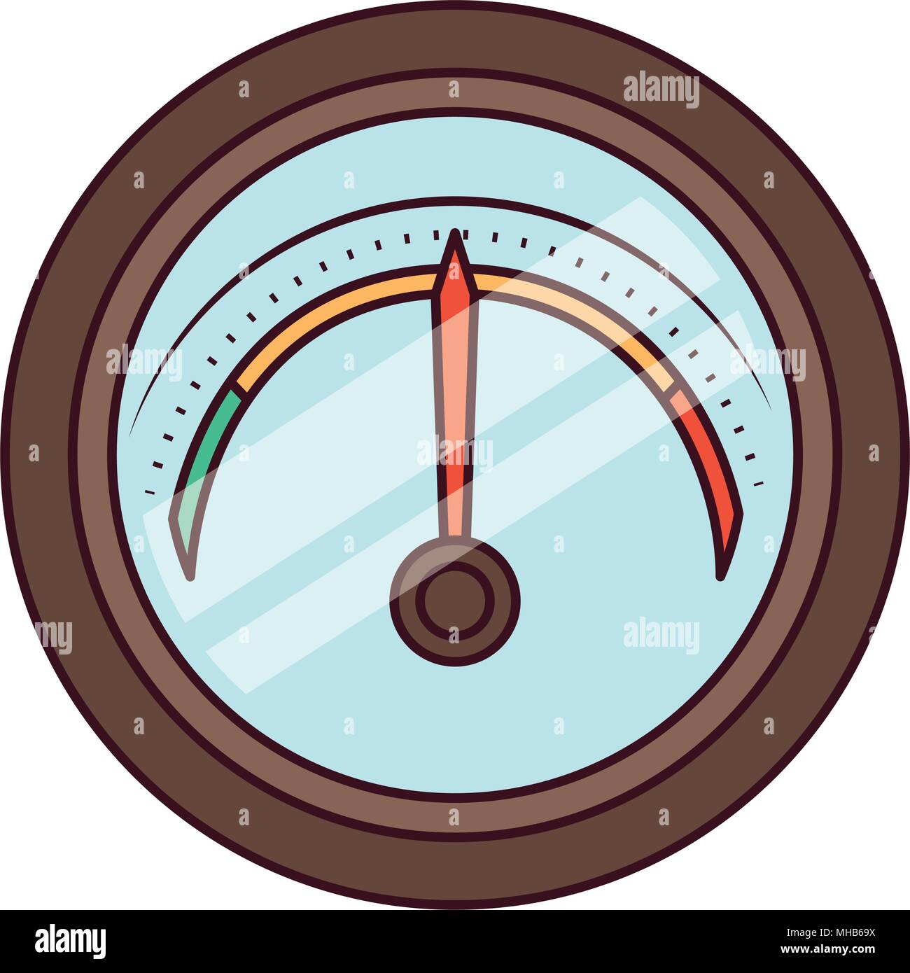 preasure gauge measure icon Stock Vector