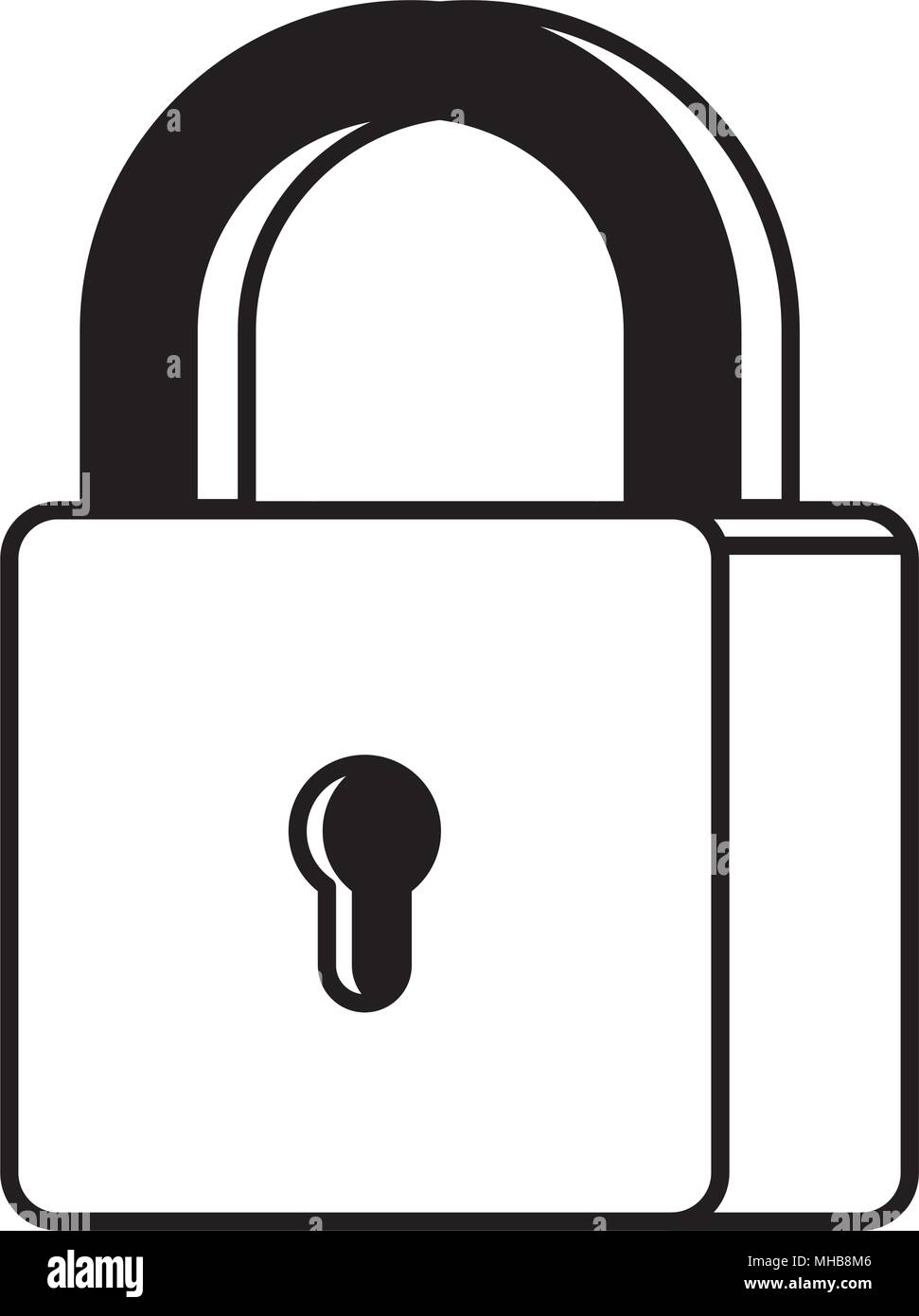 isometric padlock isolated icon Stock Vector Image & Art - Alamy