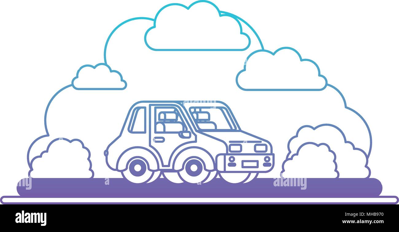 isometric car in landscape Stock Vector Image & Art - Alamy