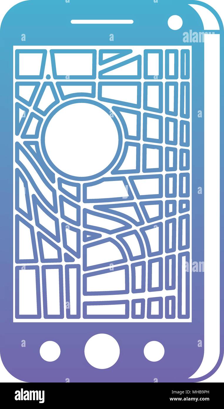 isometric smartphone with gps app Stock Vector Image & Art - Alamy