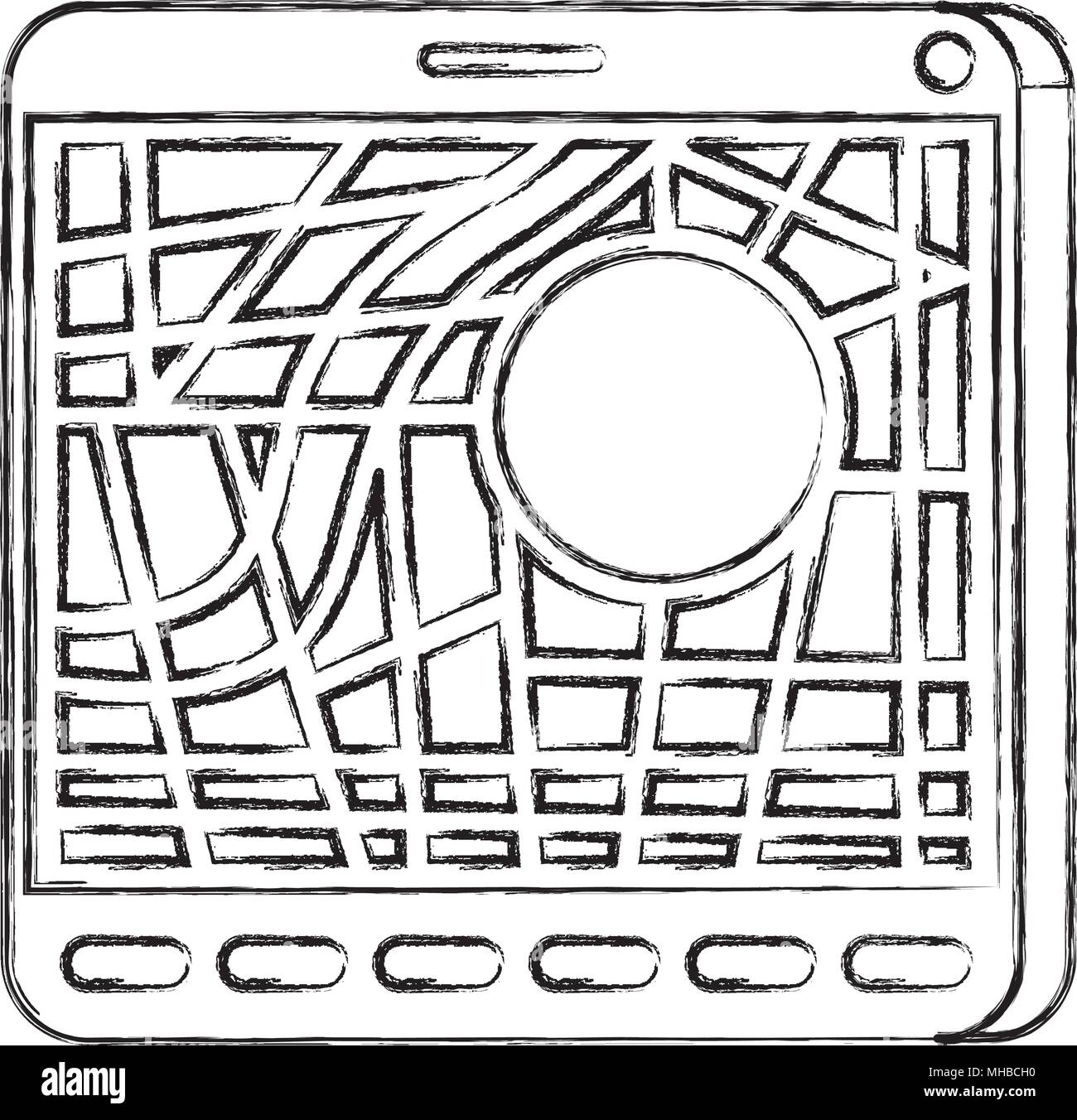 Gps navigation device isometric Stock Vector Images - Alamy