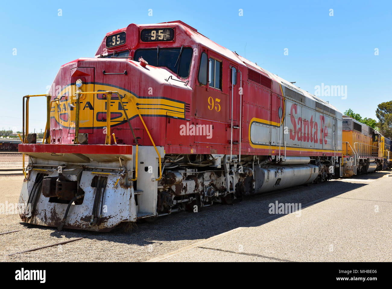 Railroad Station and Museum, Route 66, Barstow, California, Stock Photo