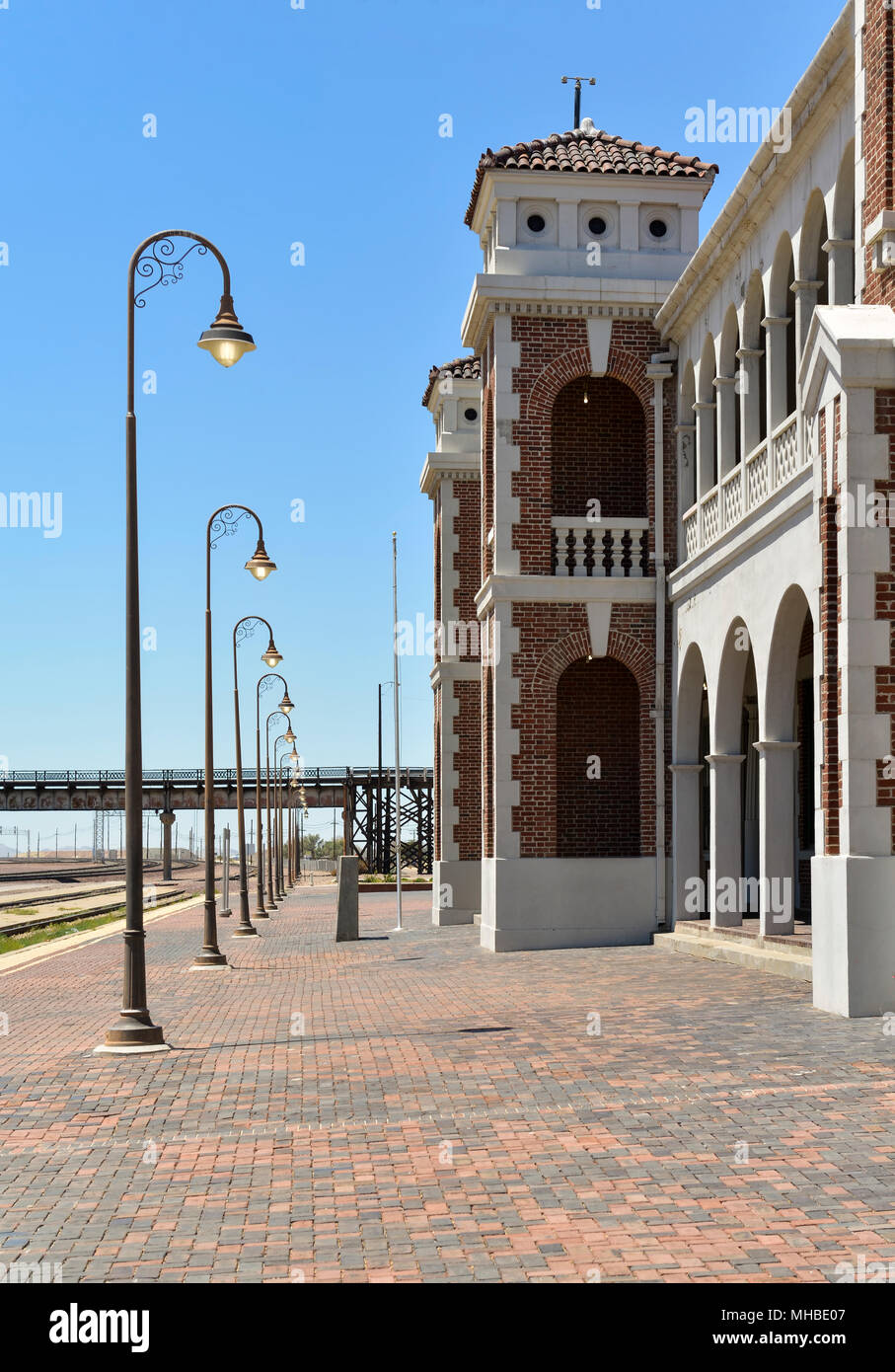 The train station and Museum in Barstow California Stock Photo Alamy