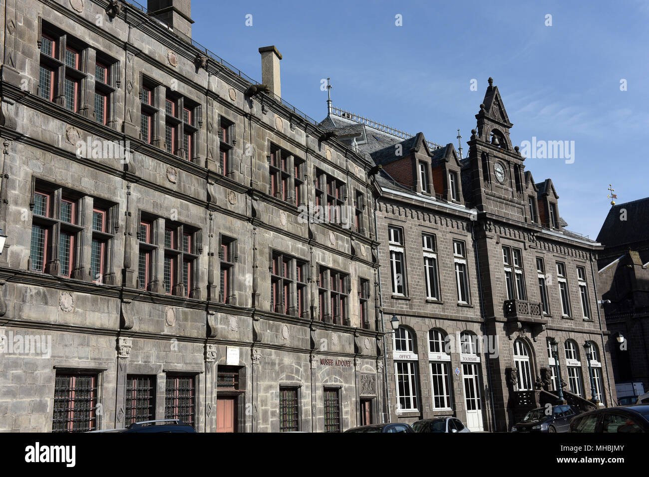 Saint-Flour in the Auvergne region of France Stock Photo