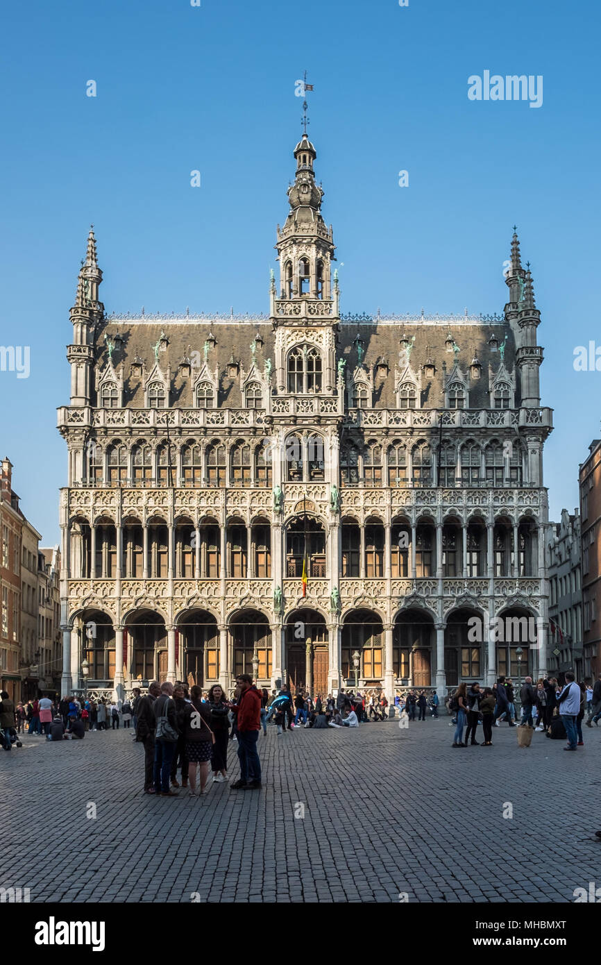 So-called Maison du Roi on the Main Square of Brussels Stock Photo