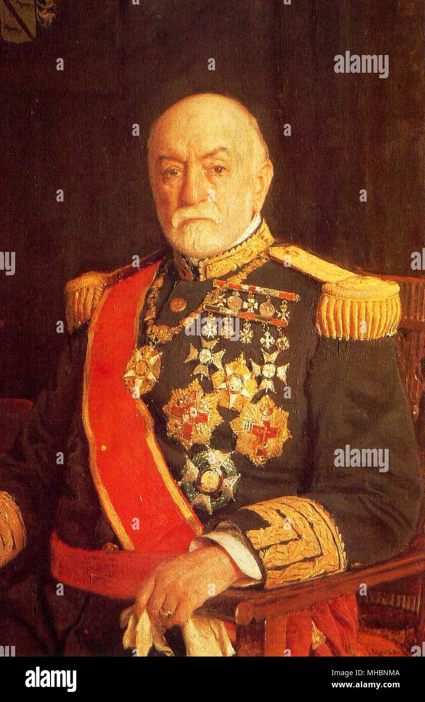 José López Domínguez, (1829 – 1911), Spanish politician who served as Prime Minister of Spain in 1906. Stock Photo