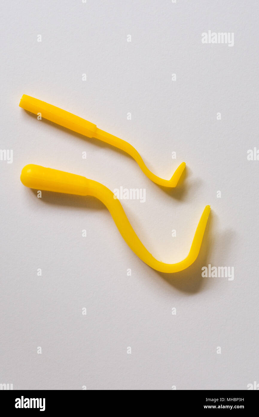 Tick remover hooks on a white background Stock Photo