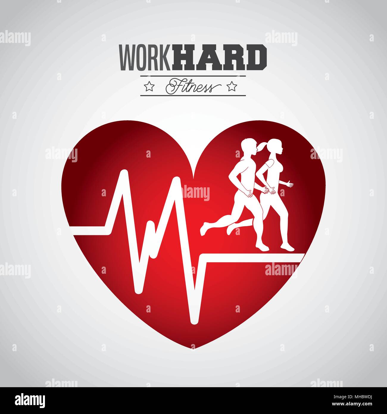 Man running hard work Stock Vector Images - Alamy