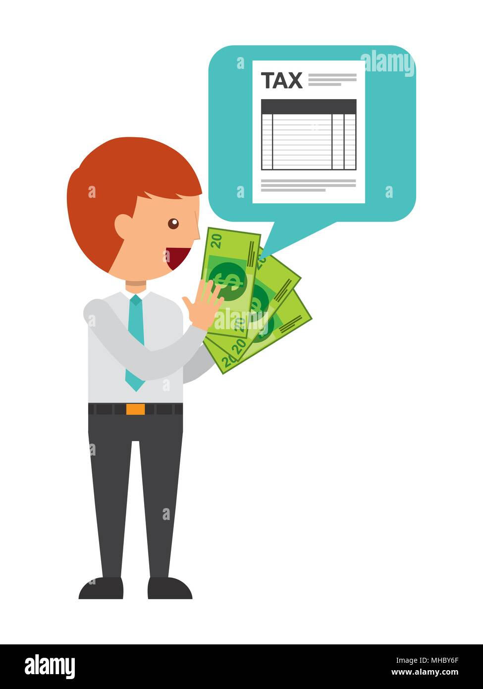 tax payment design, vector illustration eps10 graphic Stock Vector