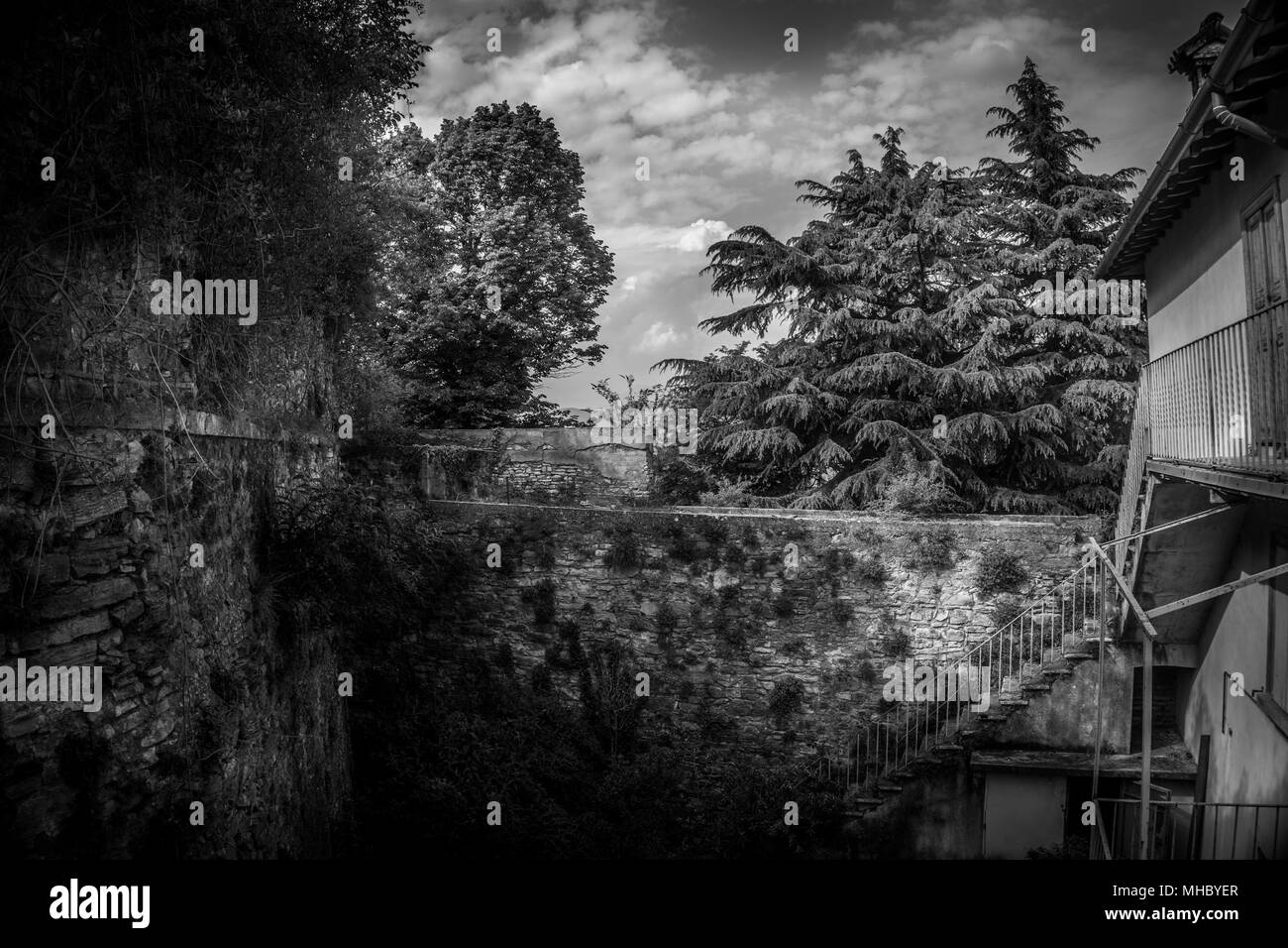 Rural landscape spring Black and White Stock Photos & Images - Alamy