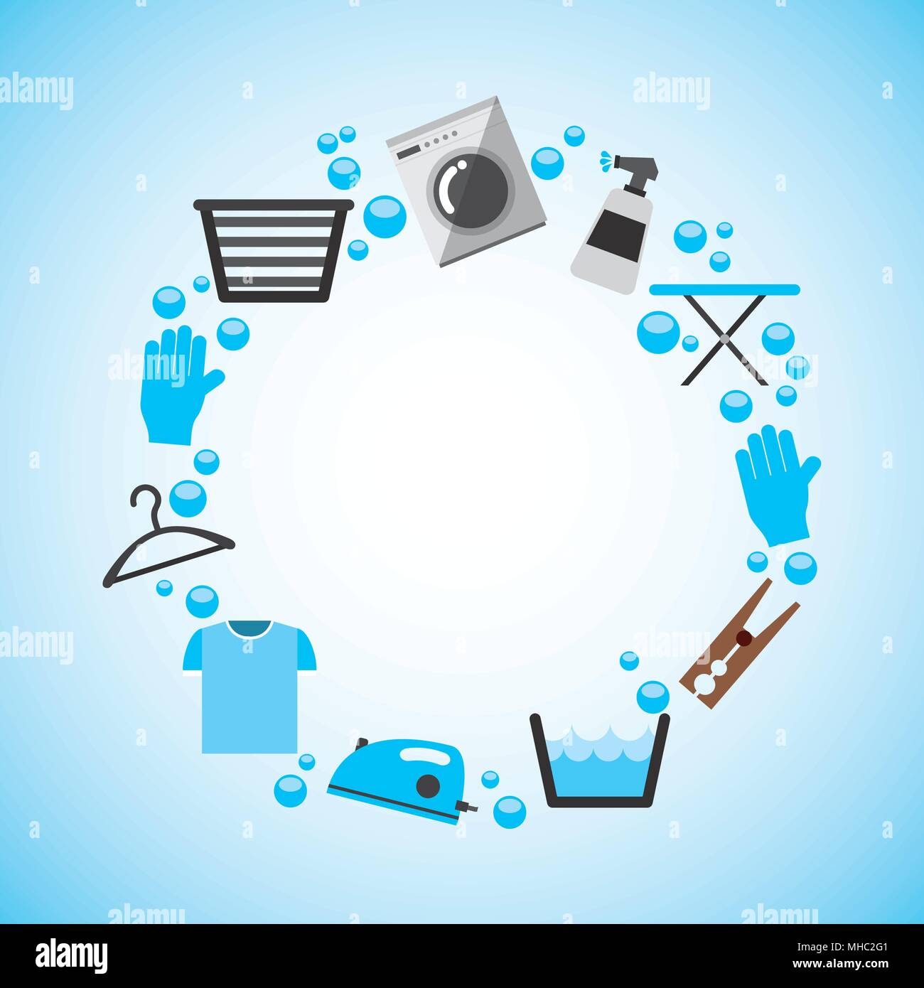 laundry service design, vector illustration eps10 graphic Stock Vector ...