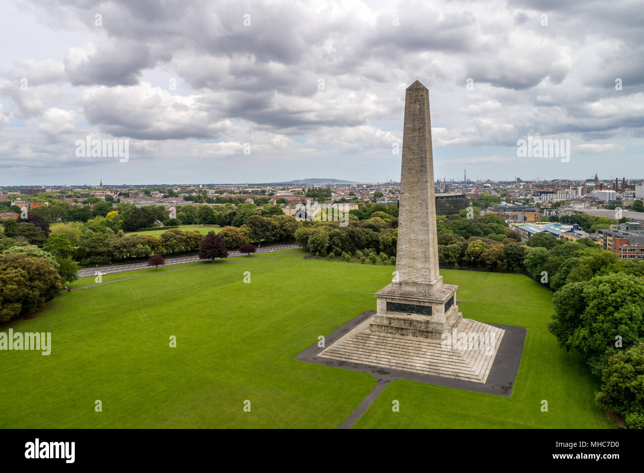 The Wellington Monument located in the Phoenix Park, Dublin, Ireland
