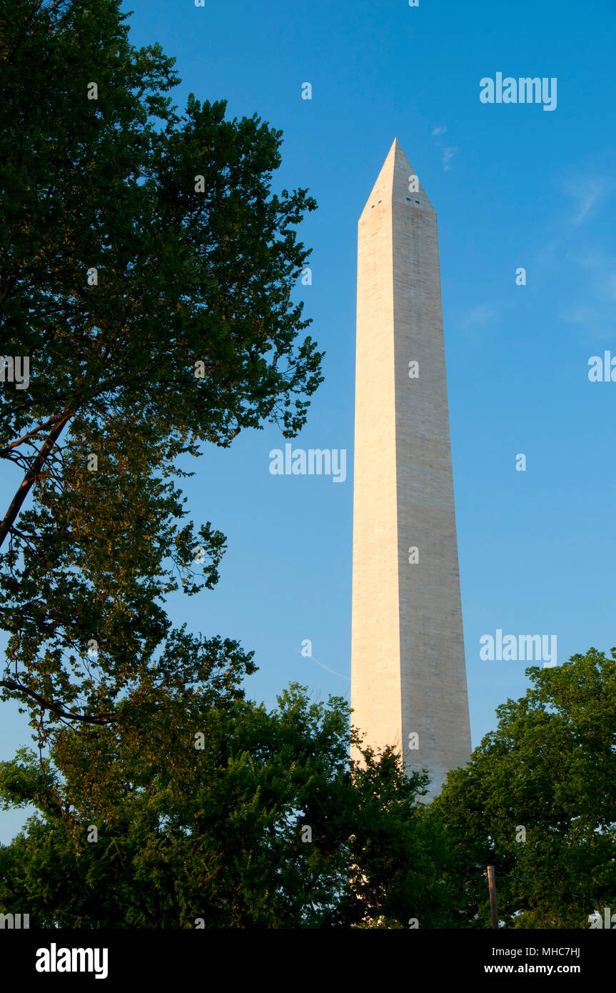 Washington Monument, National Mall, District of Columbia Stock Photo