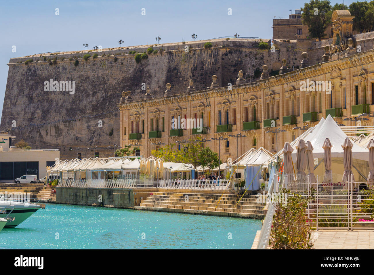 Valletta Waterfront in Malta Stock Photo
