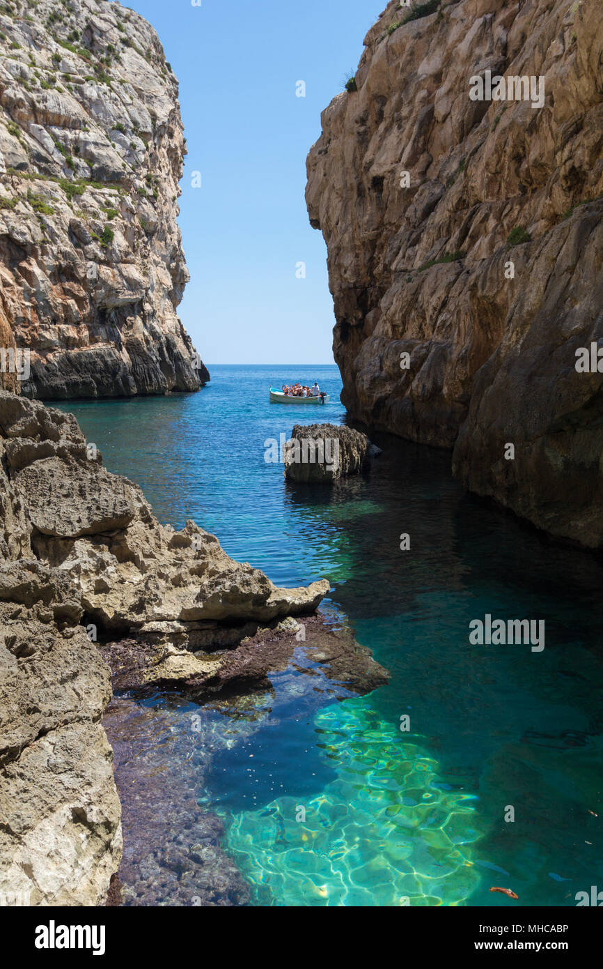 Wied Babu Zurrieq Malta Stock Photo - Alamy