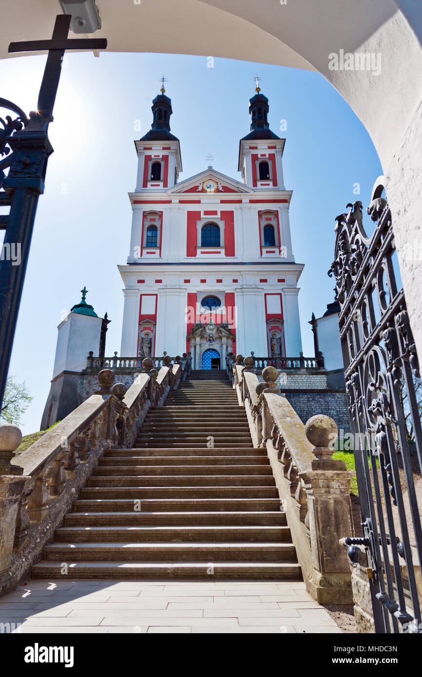 Barokní poutní chrám Kostel Panny Marie Pomocnice křesťanů z 1690 (G. B.  Alliprandi), Luže, Pardubický kraj, Česká republika / Baroque pilgrimage  chur Stock Photo - Alamy