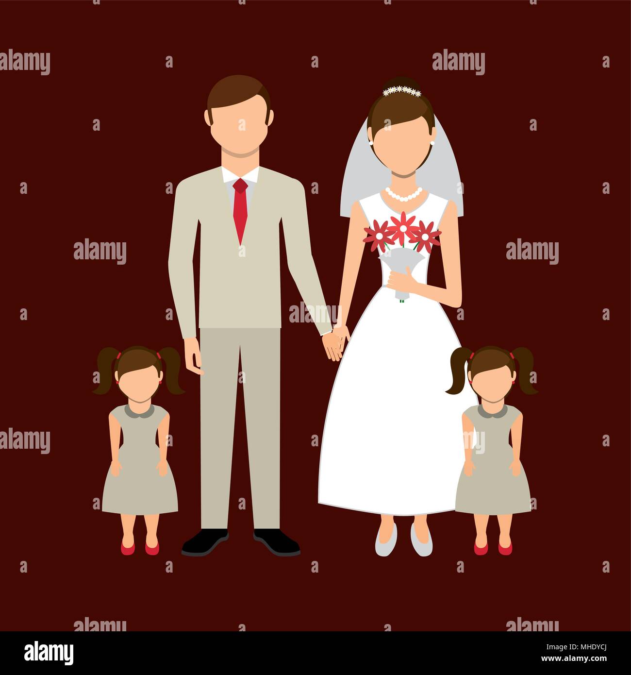 Married with children Stock Vector Images - Alamy