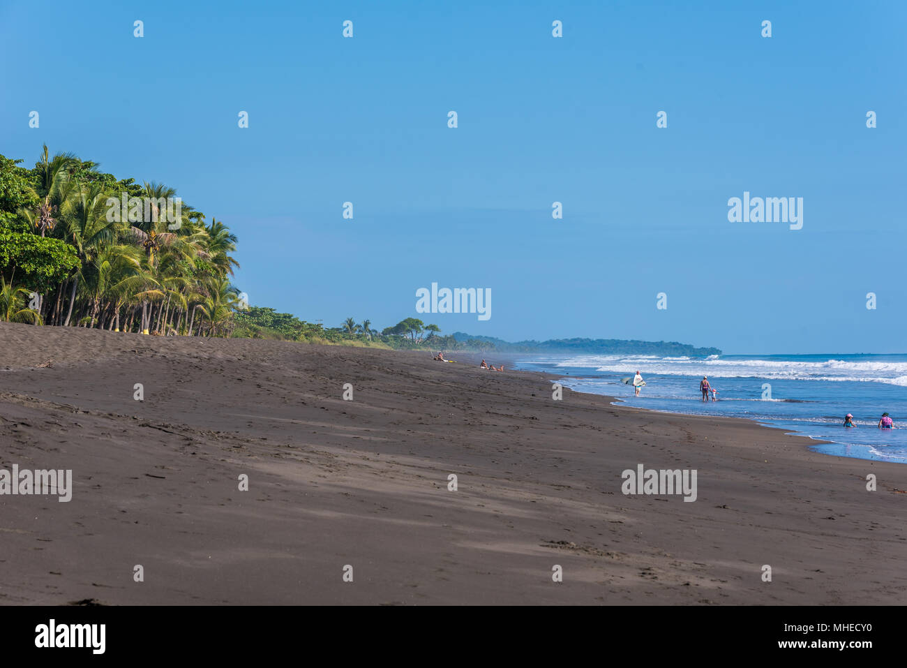 Playa hermosa en Costa Rica - pacific coast Stock Photo