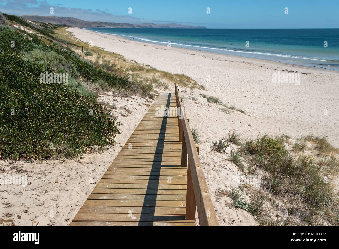 Ramp to a deserted beach Stock Photo - Alamy