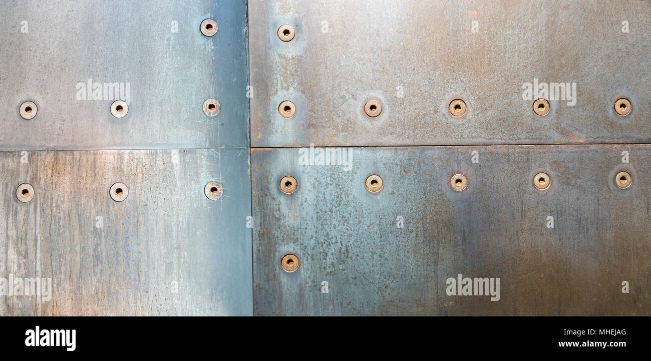 bolted heavy industrial steel plates on floor wall Stock Photo Alamy