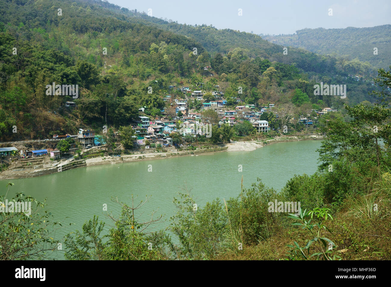 Melli, Teesta river, South Sikkim, India Stock Photo