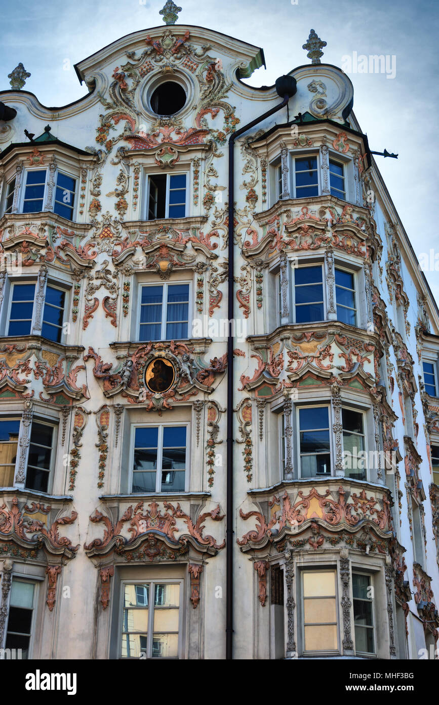 Helbling House (Helblinghaus) at Herzog-Friedrich-Strasse - is a building in baroque style located in the Old Town (Altstadt) Stock Photo