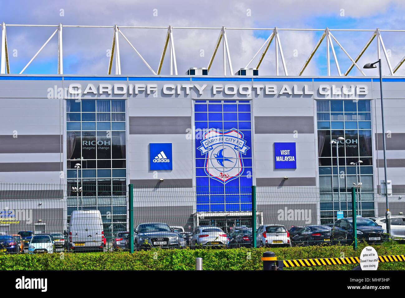 Close up of Cardiff City FC badge Stock Photo - Alamy