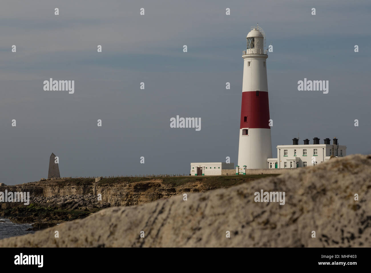 Portland Bill Lighthouse, Dorset Stock Photo