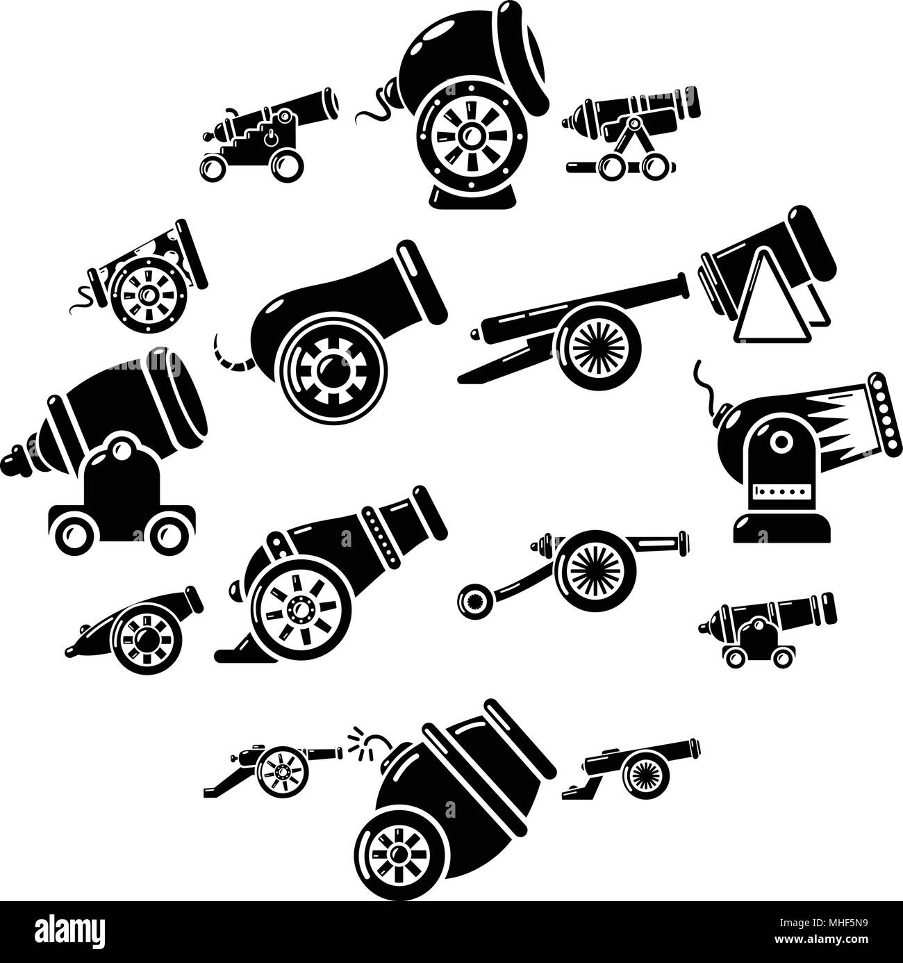 Historic civil war cannon Stock Vector Images - Alamy