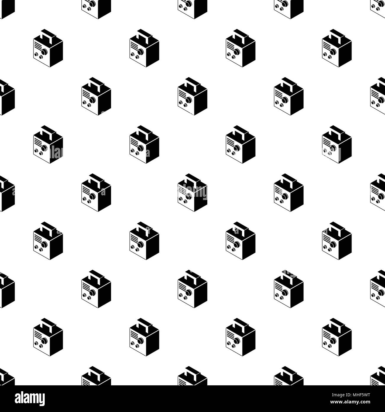 Electro welding machine pattern vector seamless repeating for any web design Stock Vector