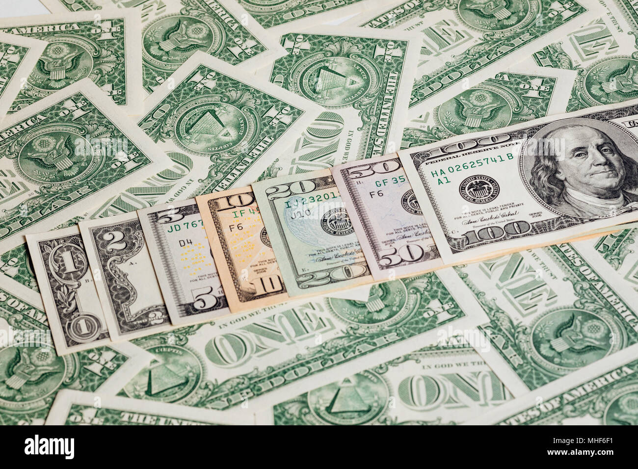 US Dollar bill, super macro, close up photo Stock Photo - Alamy