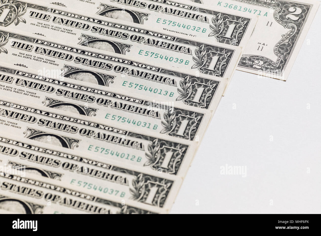 US Dollar bill, super macro, close up photo Stock Photo - Alamy
