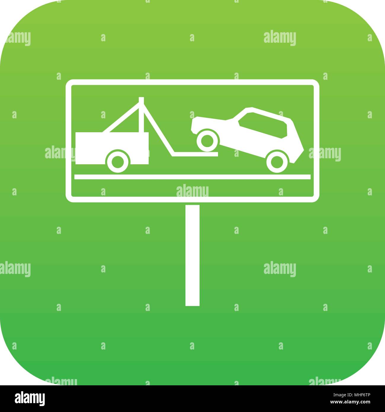 No parking sign icon digital green Stock Vector Image & Art - Alamy