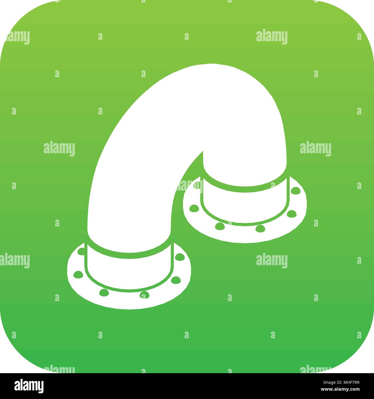 Pipe icon green vector Stock Vector Image & Art - Alamy