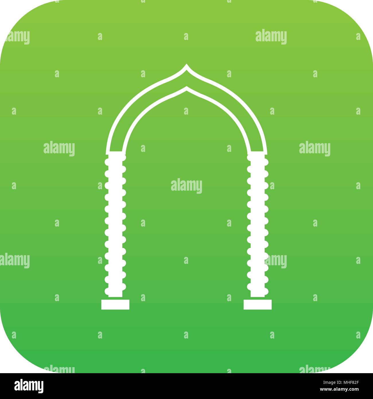 Arch icon digital green Stock Vector Image & Art - Alamy