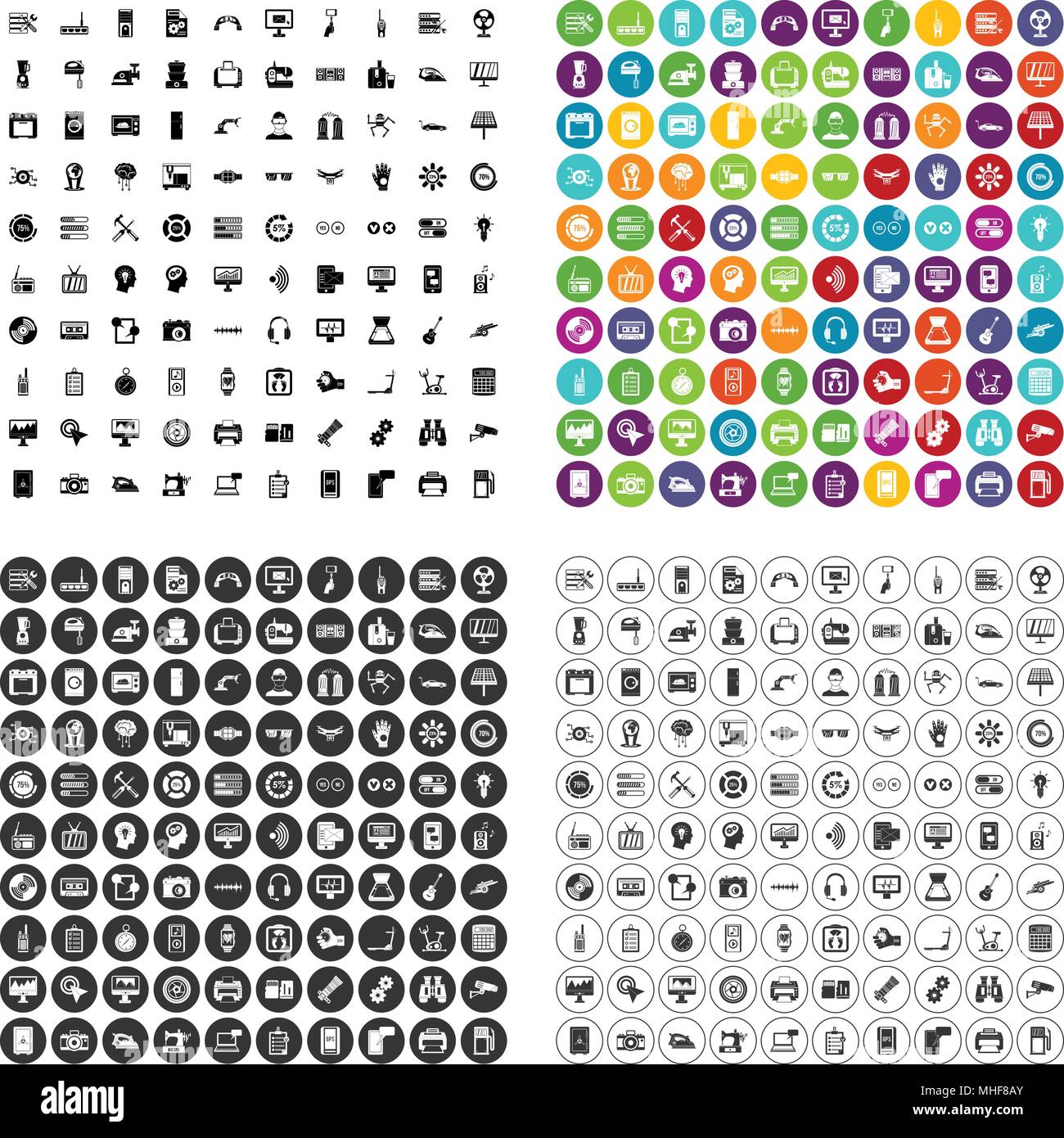 100 set vector variant Stock Vector Image & Art - Alamy