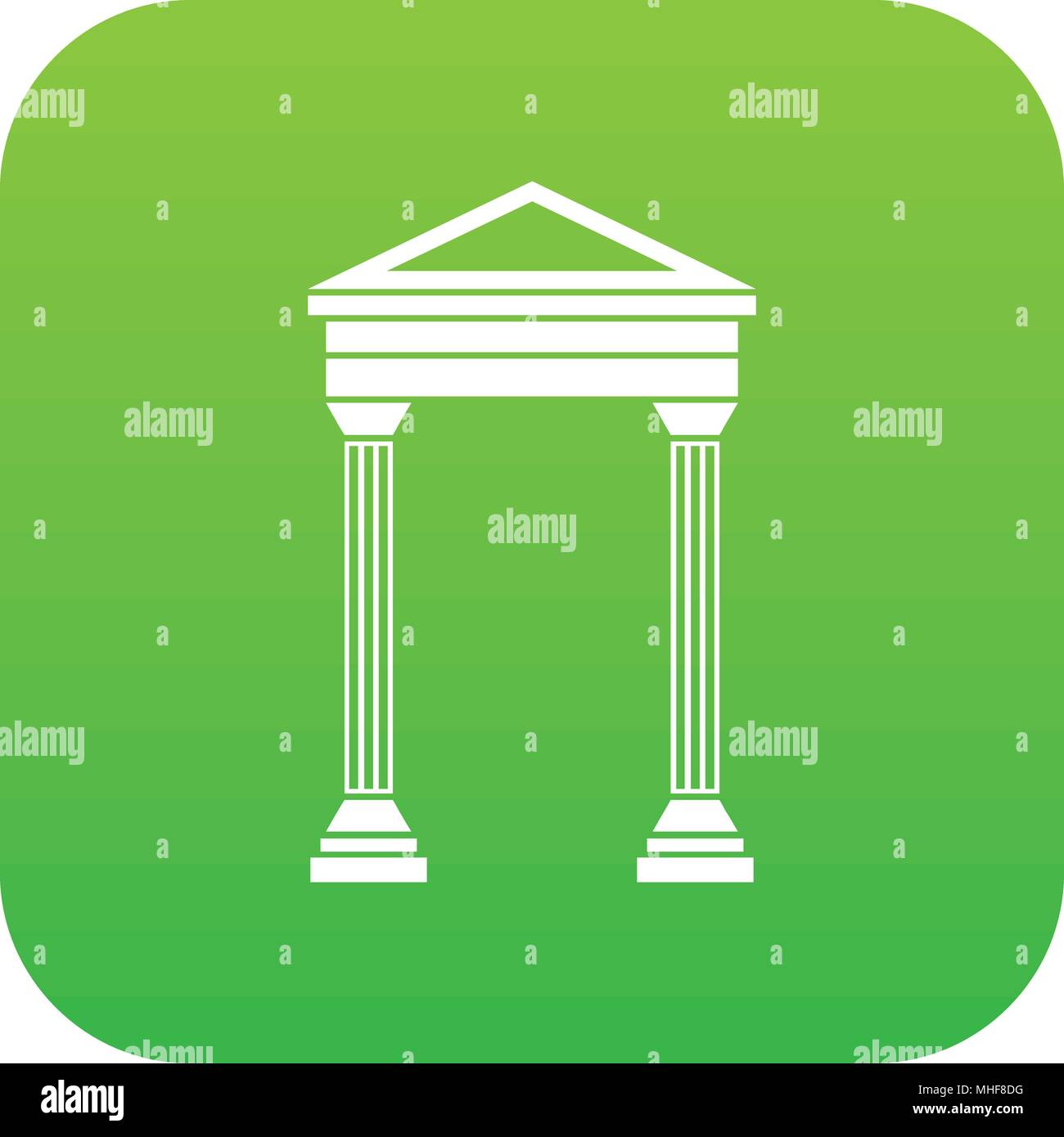 Arch icon digital green Stock Vector Image & Art - Alamy