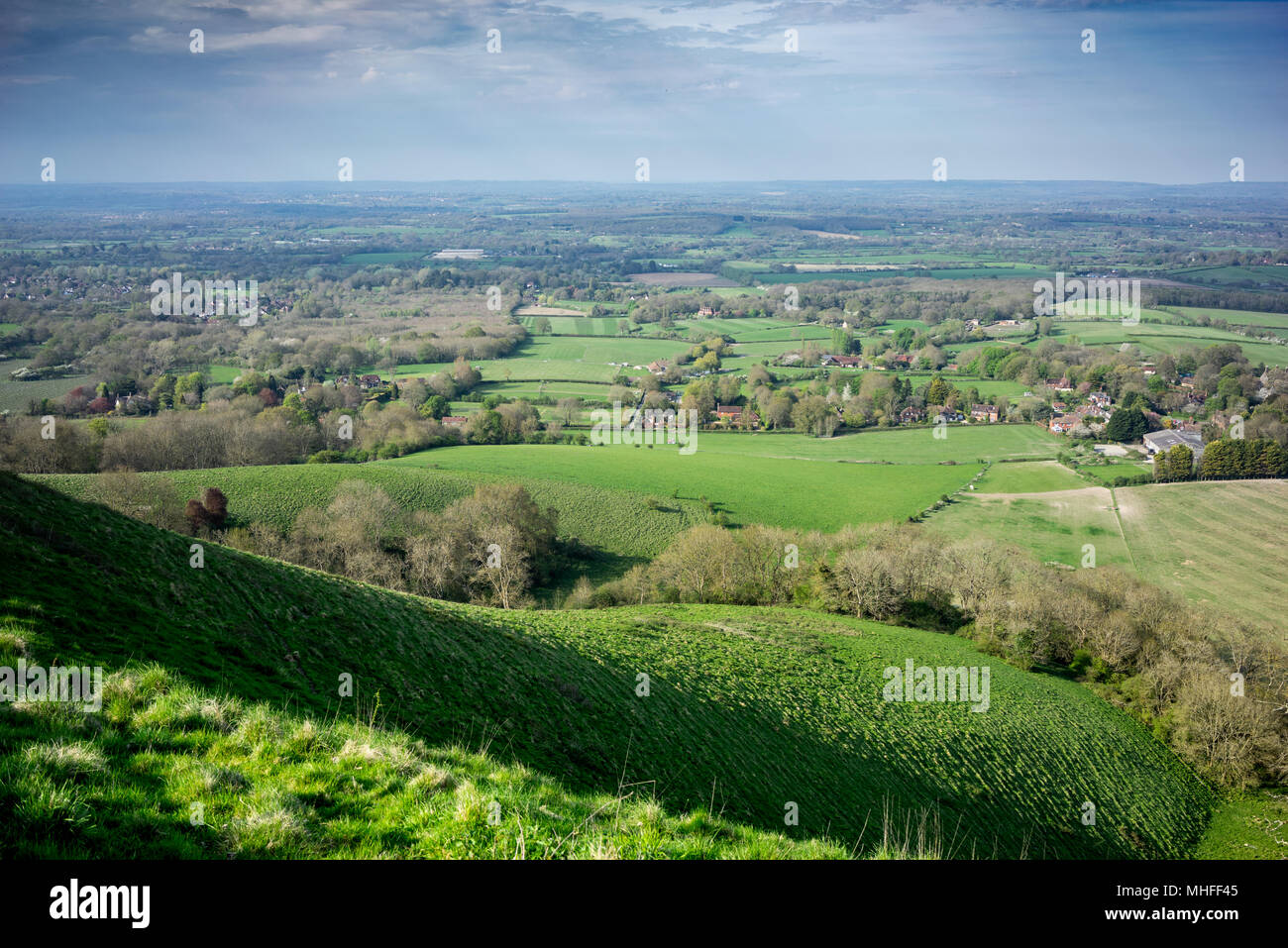 View south downs from ditchling hi-res stock photography and images - Alamy