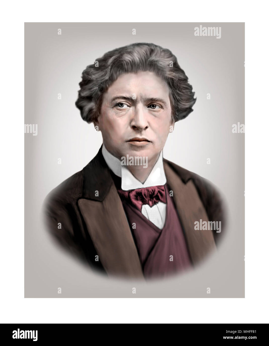 Ferruccio Busoni 1866 - 1924  Italian Composer Stock Photo