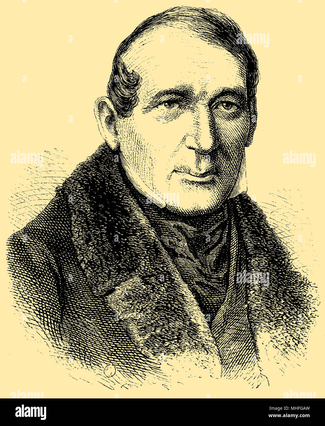 Johann Nikolaus von Dreyse ( born December November 20, 1787 , died 9th 1867) by Dreyse, Stock Photo