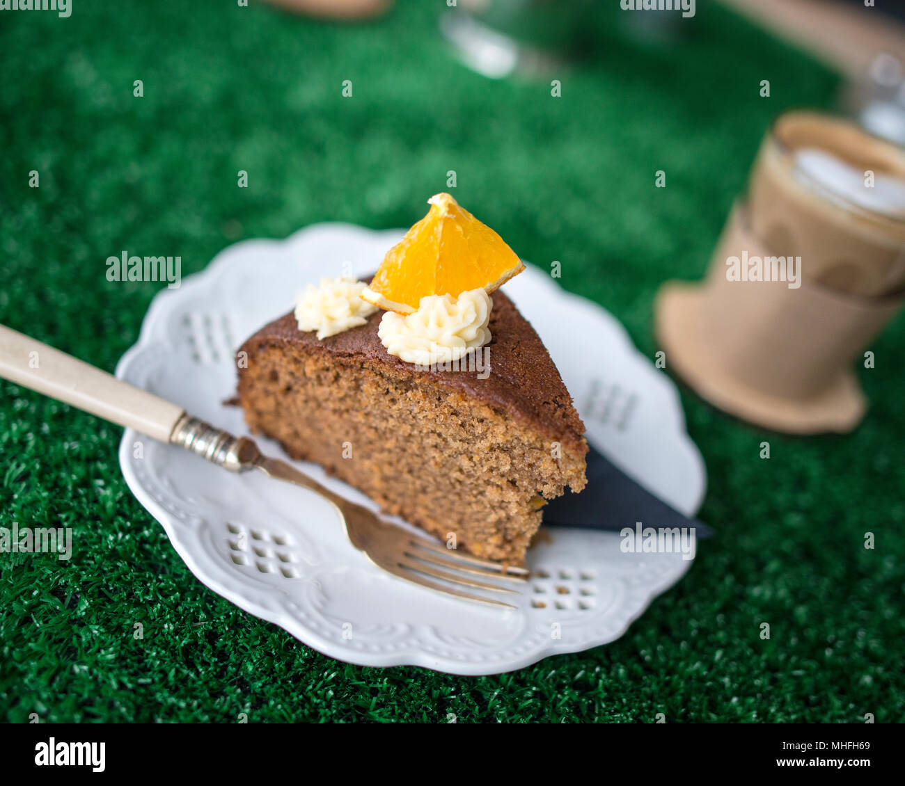 Coffee and Cake Stock Photo