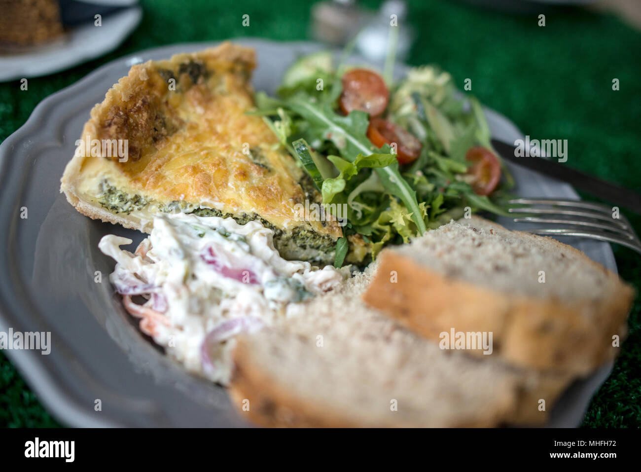 Healthy Lunch on plate Stock Photo