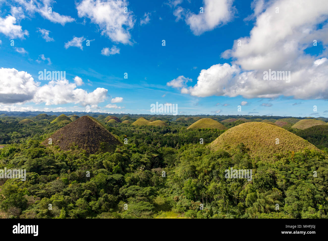 Chocolate Hills Carmen Bohol Philippines 19. April, 2018 The famous