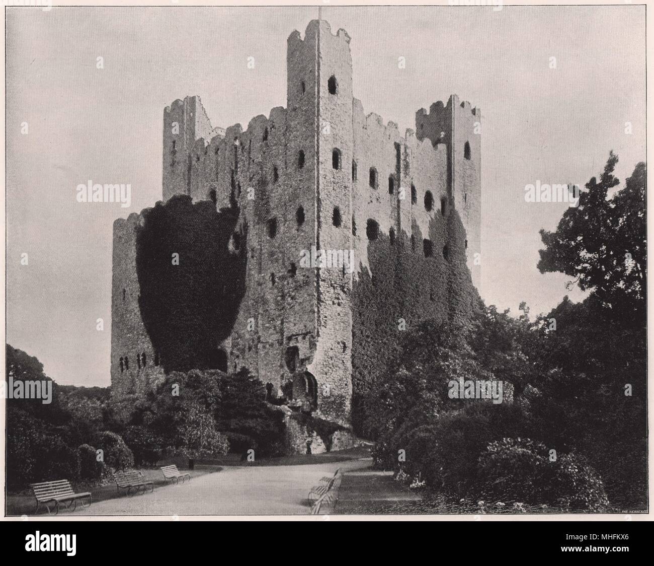 Rochester Castle is one of the oldest of English strongholds; for it ...