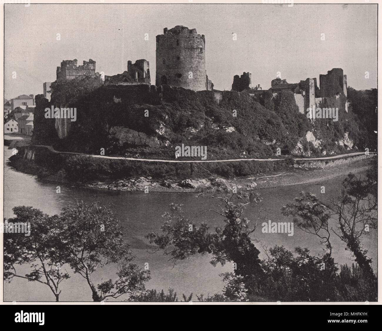 Pembroke Castle was built by Arnulf de Montgomery at the end of the eleventh century Stock Photo